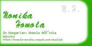 monika homola business card